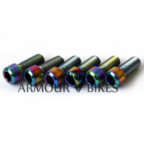 Болты Armour Bikes для выноса Profile титановые Oil Slick 6шт