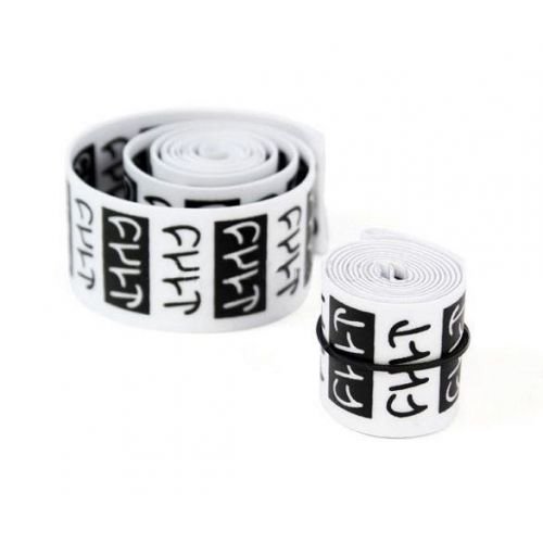 Флипперы CULT STACK LOGO Белые с черным ( пара )