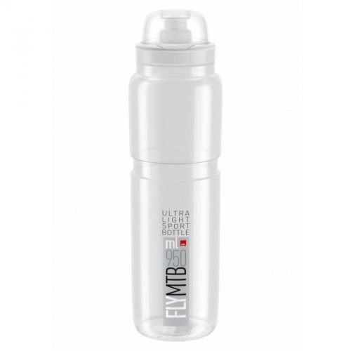 Фляга ELITE FLY МТВ прозрачная с сер логотип 950мл.