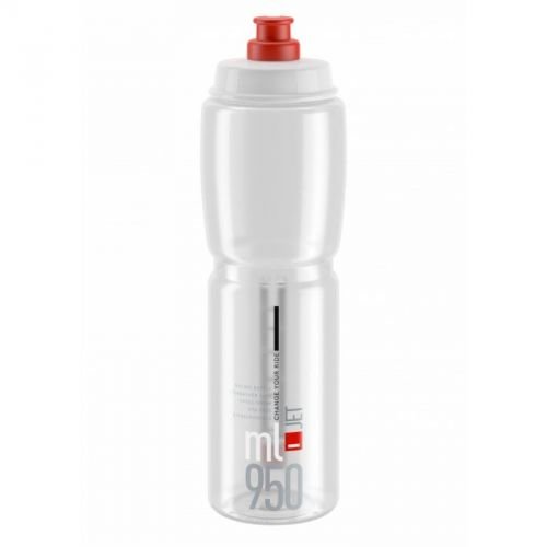 Фляга ELITE JET прозора з червоним лого 950мл.	