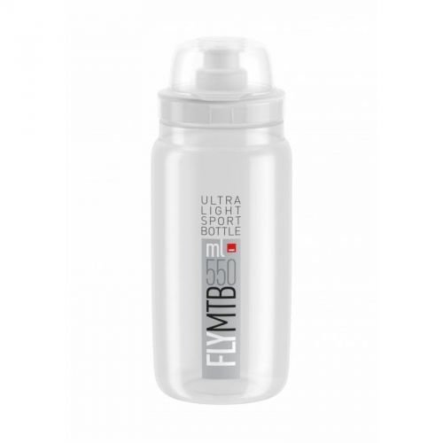Фляга ELITE FLY МТВ прозора з сірим лого 550 мл	