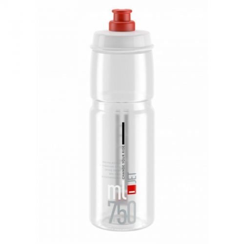 Фляга ELITE JET прозора з червоним лого 750мл	