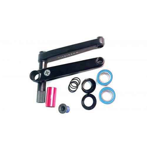 Шатуни FIT BOSSLESS INDENT 24 2PC LHD 175 чорні (зірка на шліцах)