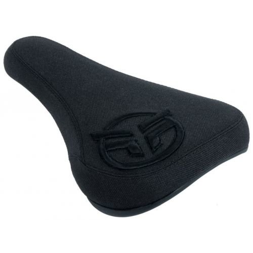 Седло Federal Mid Pivotal Logo черное с вышитым черным логотипом
