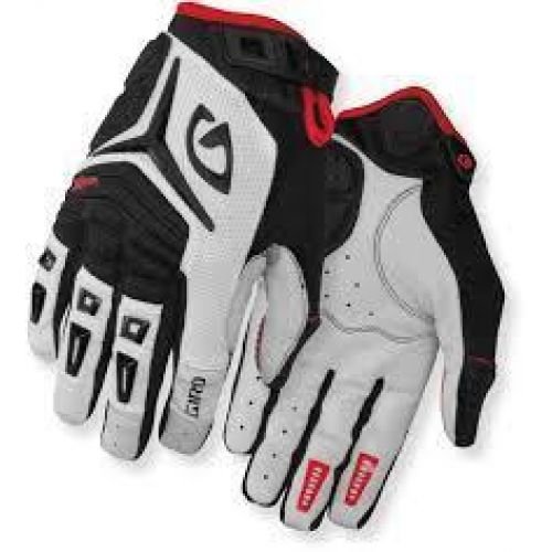 Велоперчатки з пальцями Giro Xen чорно-червоно-білий M