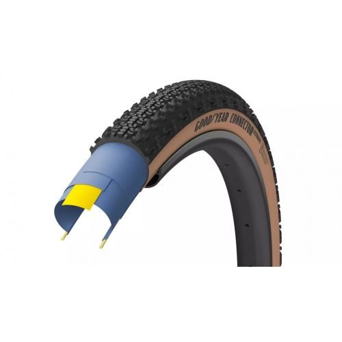 Покришка 700x35 GoodYear CONNECTOR tubeless complete, folding, black/tan, 120tpi