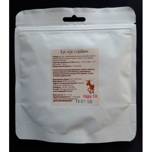 Кус-кус с грибами Happyelk