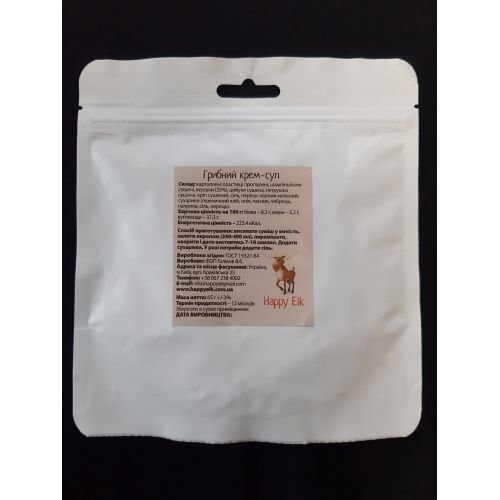 Грибной крем-суп Happyelk