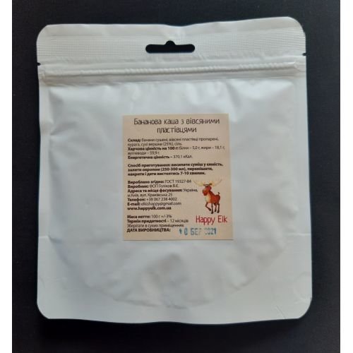 Банановая каша Happyelk