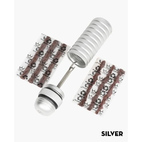 Ремкомплект для безкамерки Peaty's Holeshot Tubeless Puncture Plugger Kit, сріблястий