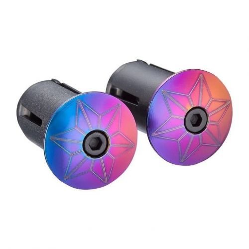 Заглушки керма Supacaz Star Plugz Anodized Oil Slick