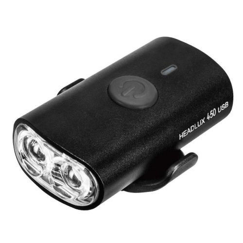 Фара пер.діод. Topeak HeadLux 450 USB, 4 функц., 940mAh, 450люм., Чорний., 73г