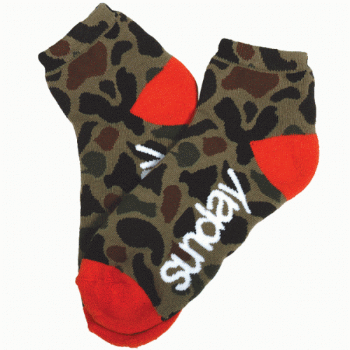 Носки SUNDAY PACHYDERM низкие камуфляжные