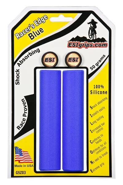 Грипсы ESI Racer's Edge синие 30 мм