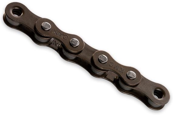 Цепь KMC S1 Wide Brown 1 скорость 112 звеньев коричневый + замок