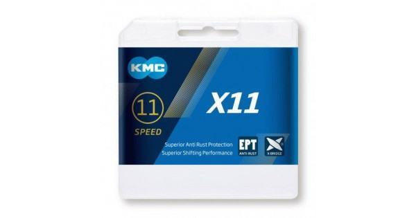 Цепь KMC X11 11 скоростей  114 звеньев+ замок