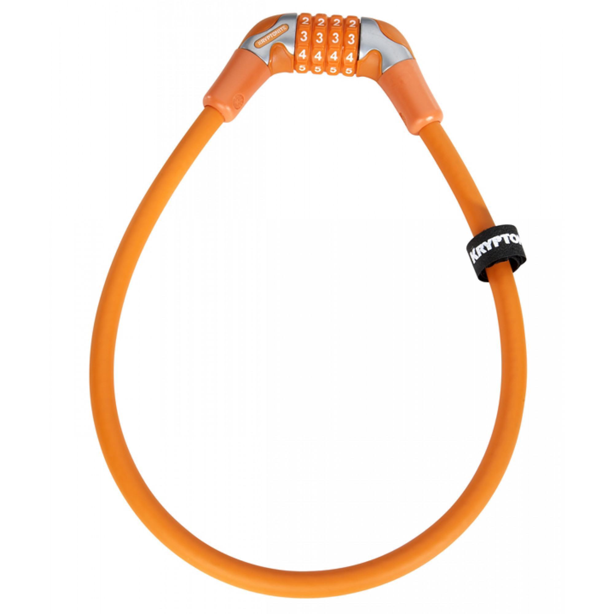 Велозамок кабель KRYPTONITE KRYTPOFLEX 1265 кодовий помаранчевий
