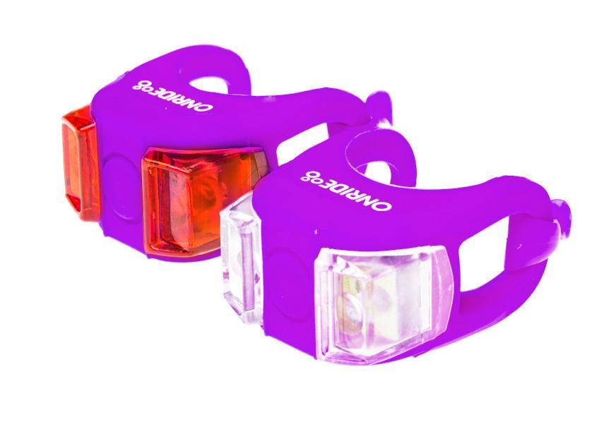 Мигалки ONRIDE Dual набор (передняя + задняя) фиолетовый