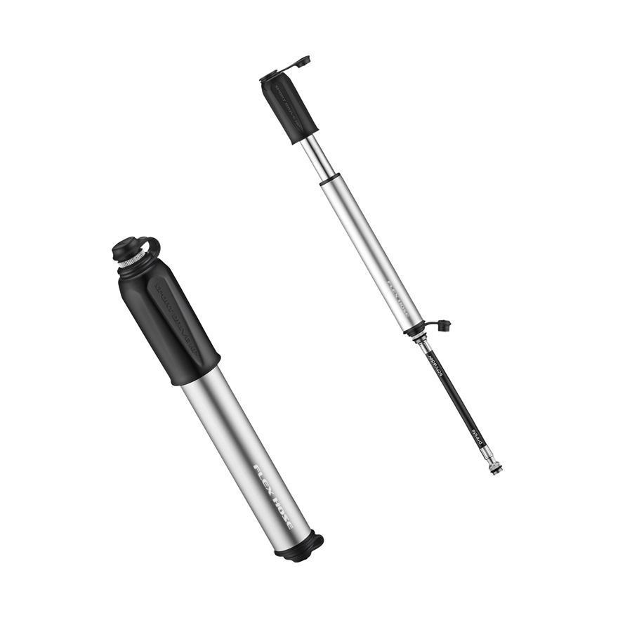 Ручной насос Lezyne SPORT DRIVE HP - S, серебристый, Максимальное давление 120psi, Presta/Schrader,