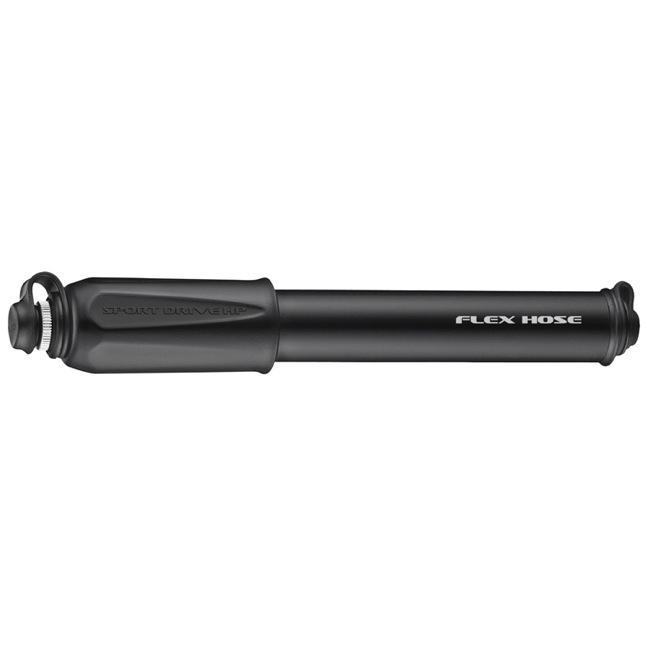 Ручной насос Lezyne высокого давления SPORT DRIVE HP - M Черный CNC MACHINED BODY, 120psi, FLEX HOSE