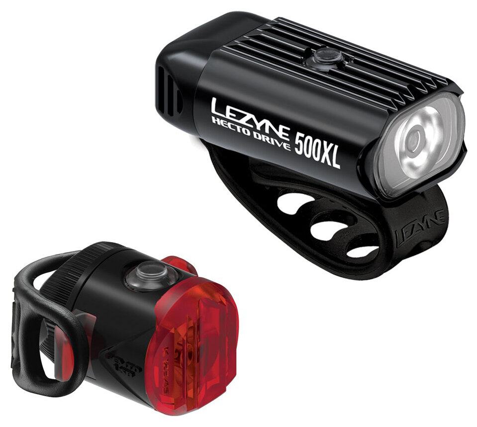 Комплект света Lezyne HECTO DRIVE 500XL / FEMTO USB PAIR Черный /черный 500/5 люмен Y13