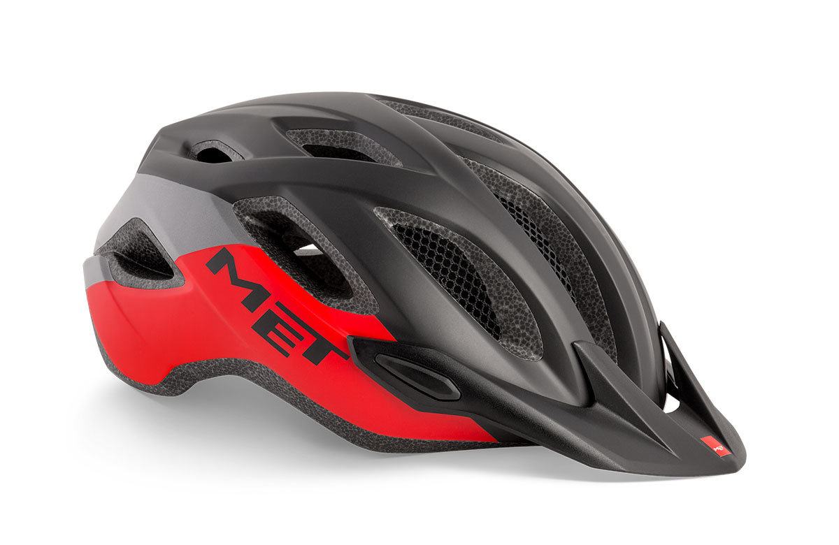 Шлем MET Crossover черный с красным 52-59 cm