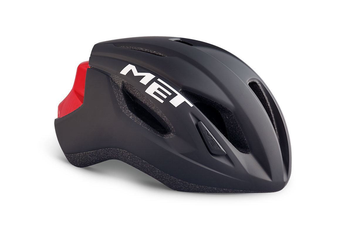 Шлем MET Strale M 52-58 черный с красным