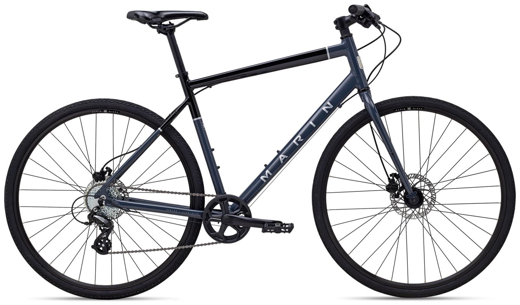 Велосипед 28" Marin PRESIDIO 1 рама - S 2023 Gloss Black/Grey	