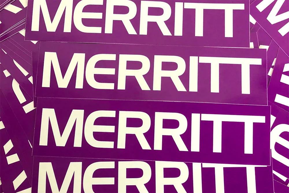 Стікер MERRITT PURPLE FRAME STICKER фіолетовий