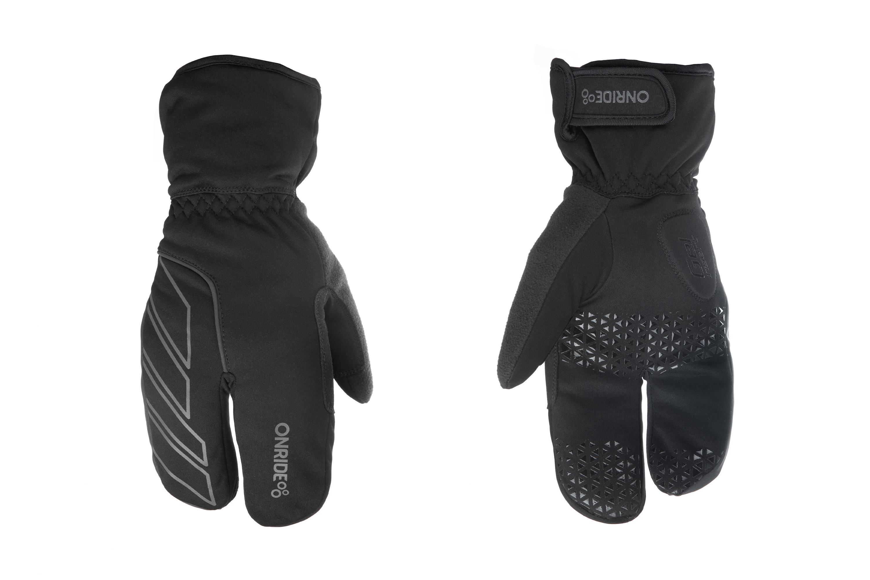 Зимові рукавички ONRIDE Crab чорні XS	