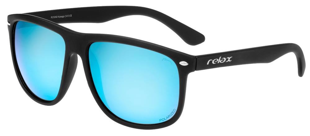 очки  Relax Kanaga R2326D чорна матова Polarized grey ICE BLUE(CAT.3)