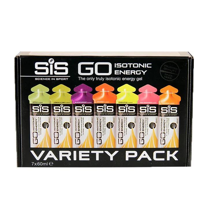 Набор гелів SiS Go Isotonic Energy Variety Pack асорті 7шт по 60ml