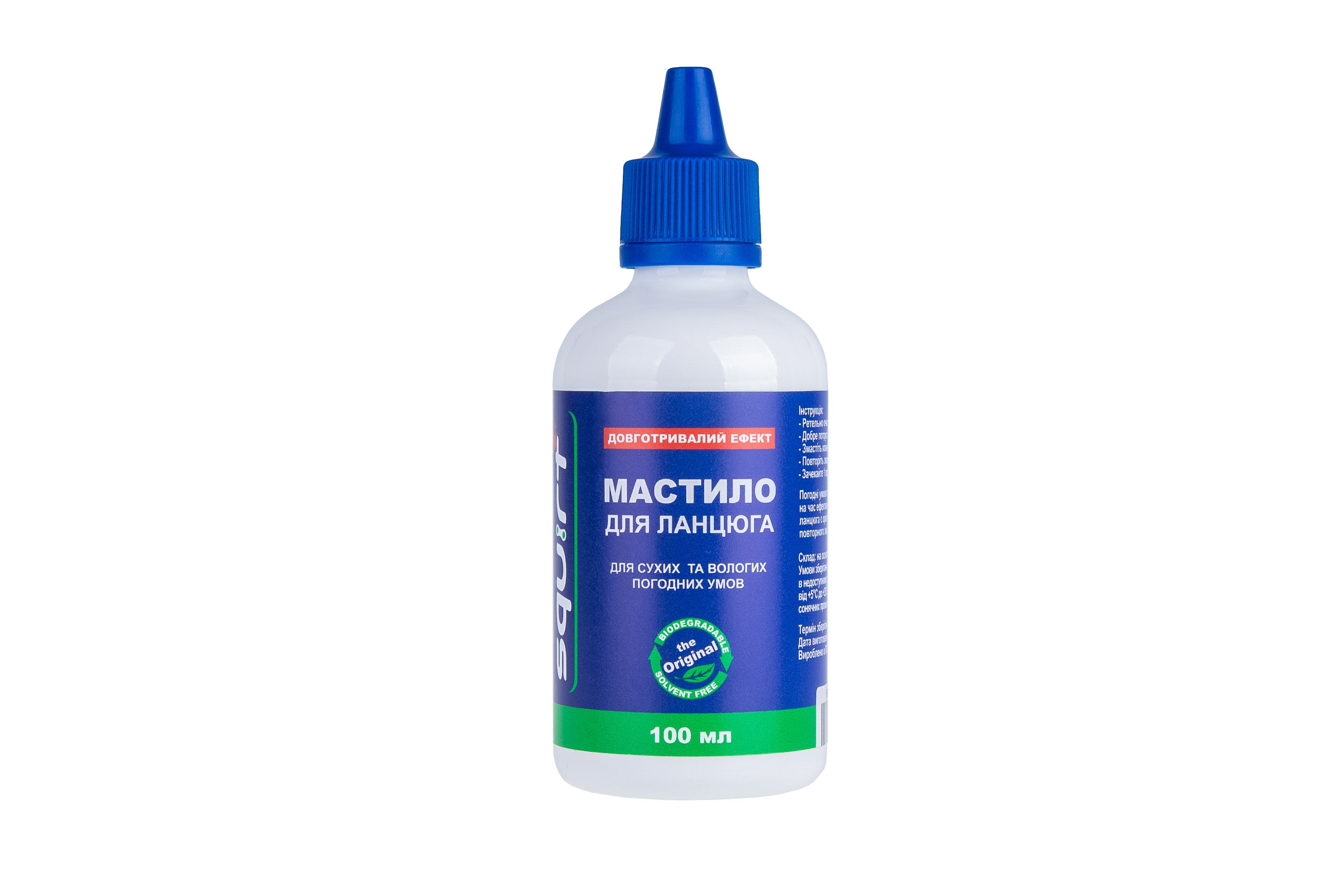 Мастило парафінове Squirt Long Lasting Chain Lube 100 мл / універсальне