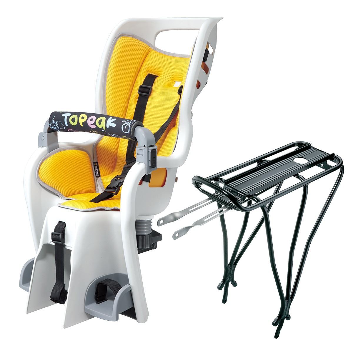 Сидіння дитяче Topeak Babyseat II, з/багажн. 26", 27.5, 700C, 3.13кг сид. / 580г багажн.