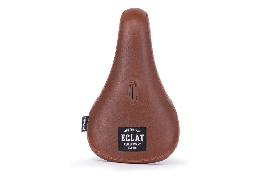 Седло Eclat BIOS Seat leather pivotal fat коричневое